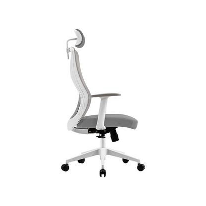 Silla de Oficina Acteck ProEC737 - Ajuste Lumbar, Soporta hasta 120 kg, Blanca (AC-937245)