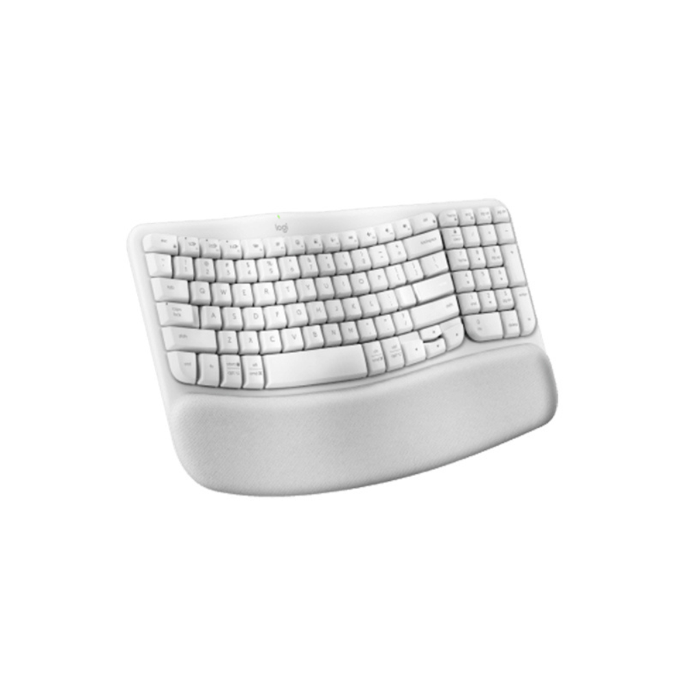 Teclado Logitech Wave Keys USB Bluetooth Multidispositivo Off-White (920-012279)