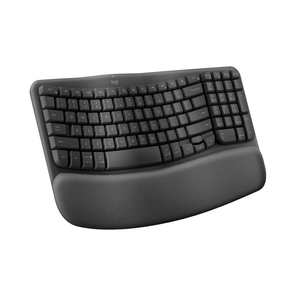 Teclado Logitech Wave Keys USB Bluetooth Multidispositivo Graphite (920-012278)