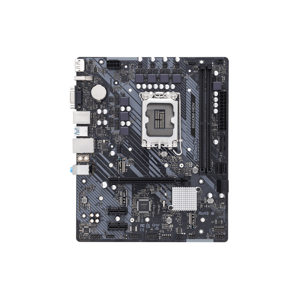 Tarjeta Madre ASRock B660M-HDV, Socket 1700, 2xDDR4, HDMI/DP/VGA