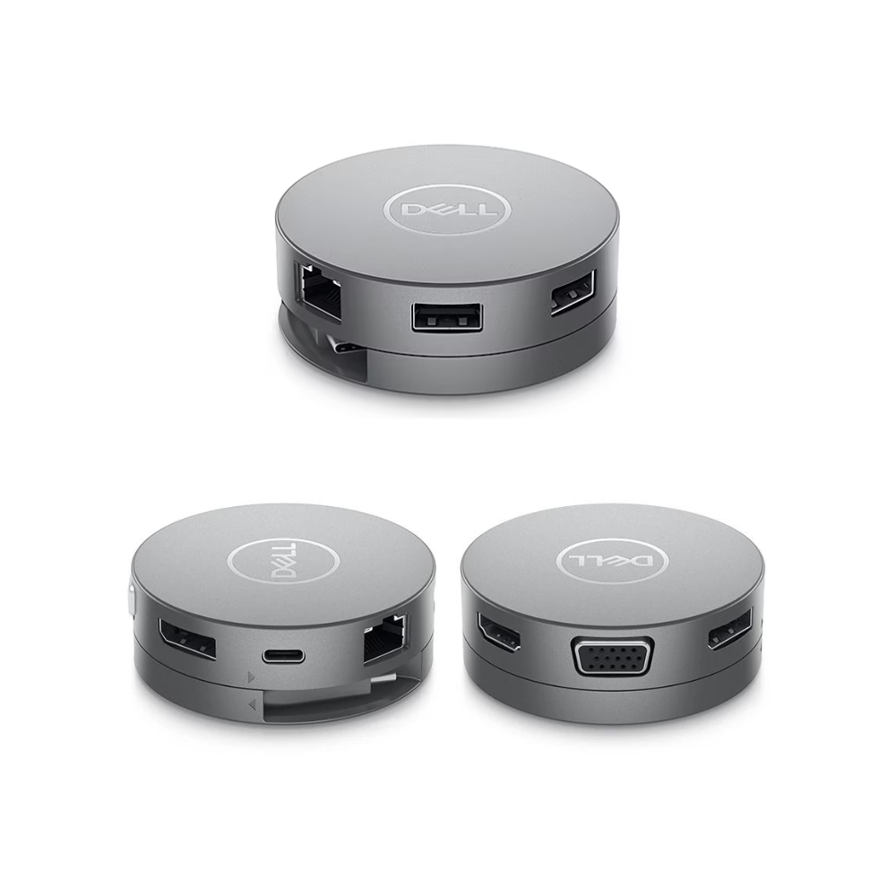 Adaptador Multipuertos Dell 7 en 1 RJ45, USB A, USB C, HDMI, DP DA301 (470-AETL)