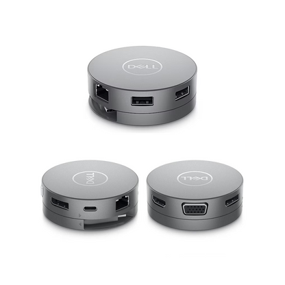 Adaptador Multipuertos Dell 7 en 1 RJ45, USB A, USB C, HDMI, DP DA301 (470-AETL)