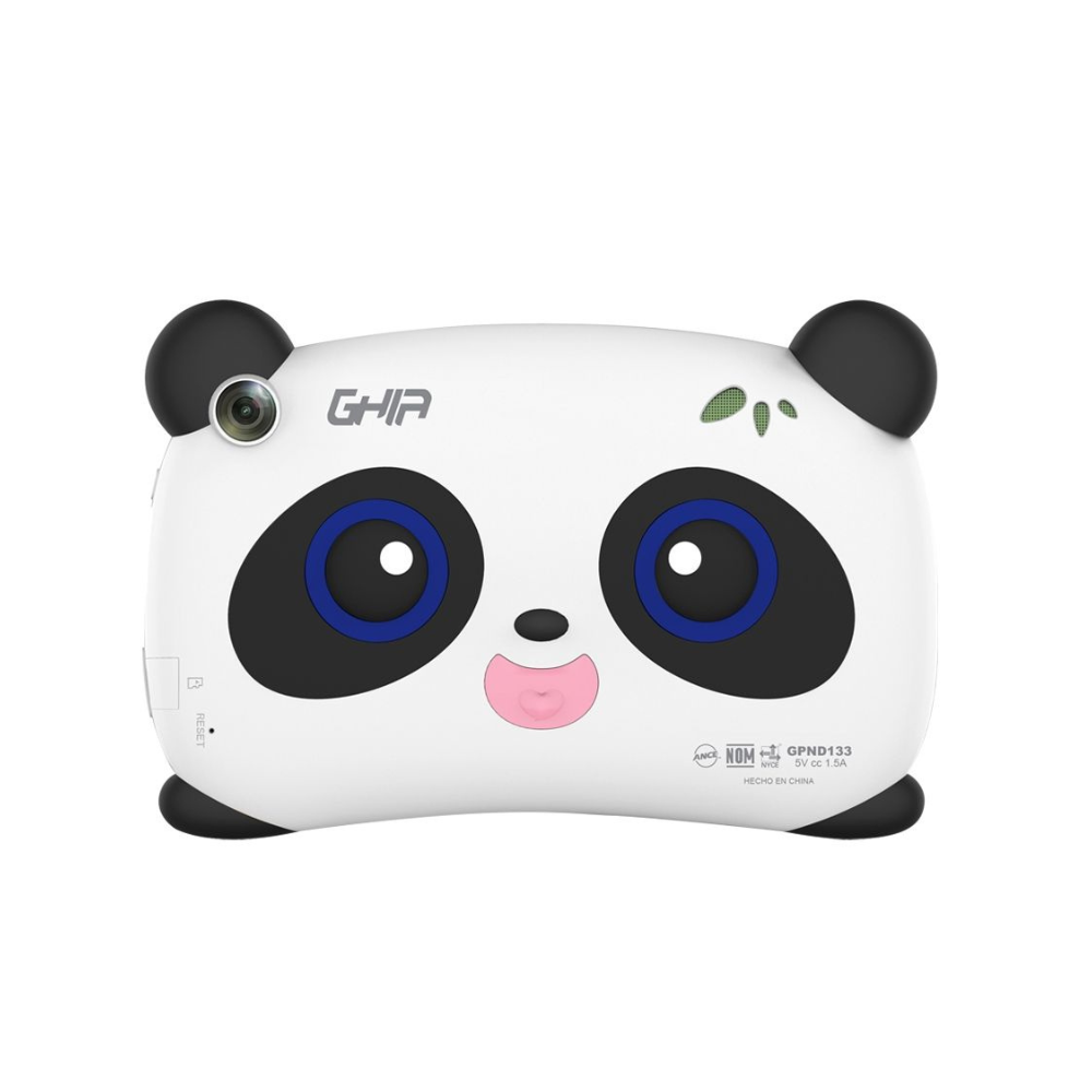 Tablet Ghia Panda 7", Quad Core A133, 2GB RAM, 32GB, Doble Cámara, WiFi, Bluetooth, 2500mAh, Android 11 Go, Ojos Azules