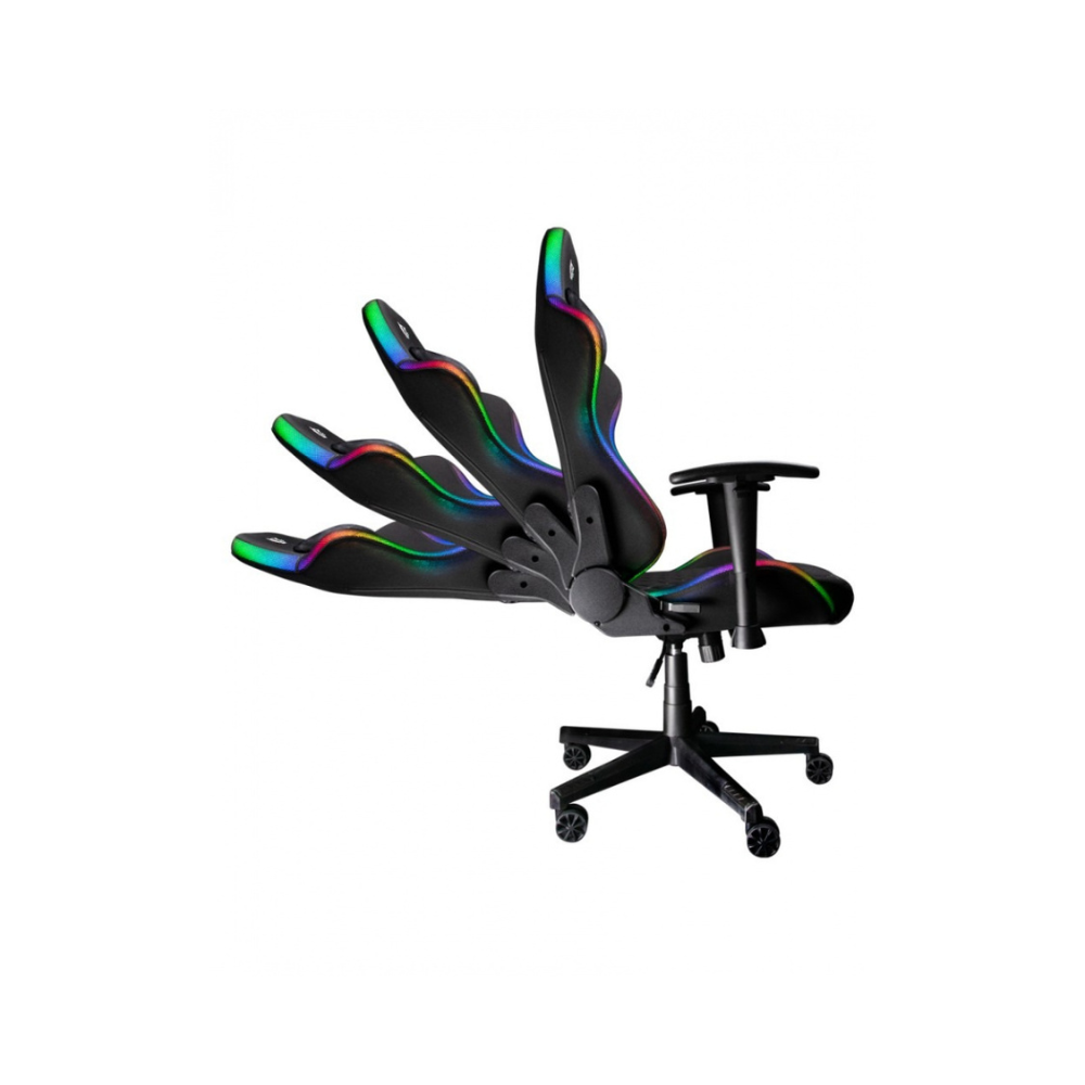 Silla Gaming Balamrush Lightingrush - RGB, Nylon, Mecanismo Mariposa, Negra (BR-931267)