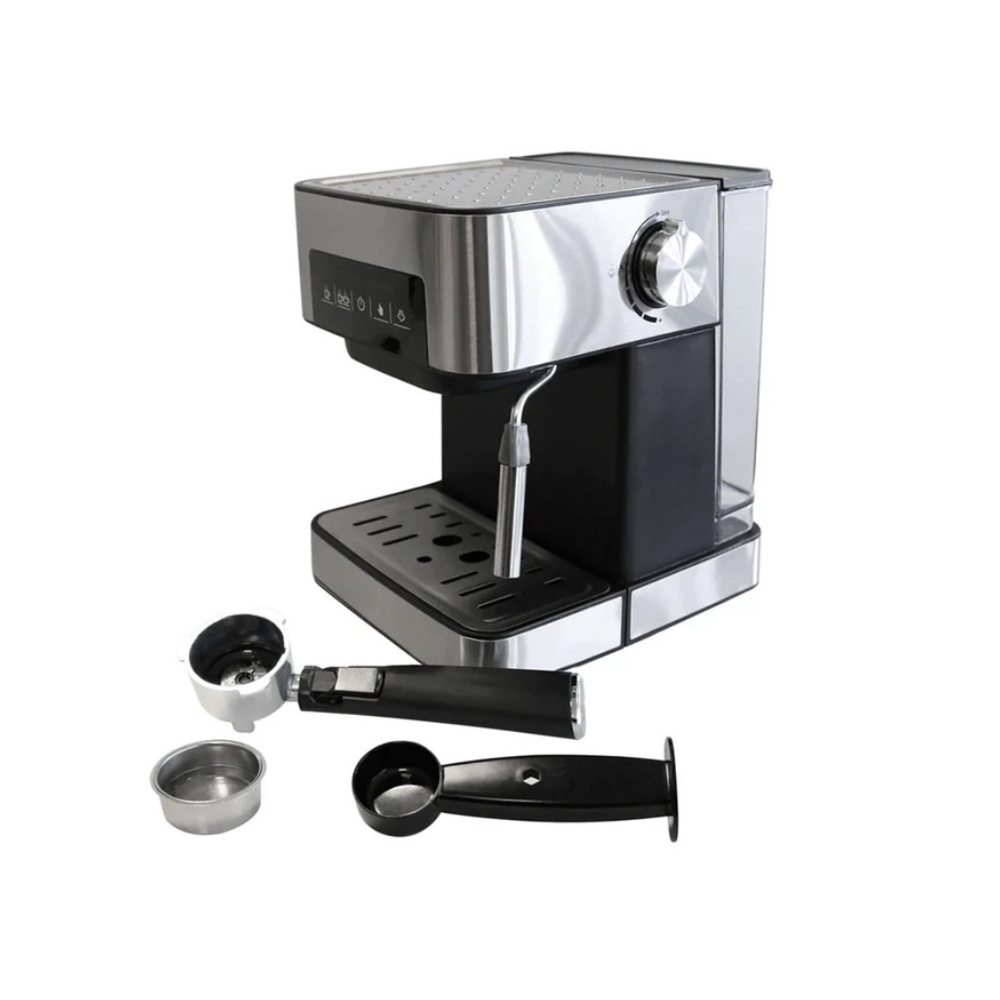 Cafetera Espresso Koblenz CKM-750 EIN, 20 bares de presión, 2 tazas simultáneas, tanque de 1.6L, filtro lavable, 850W