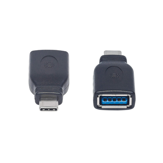 Adaptador Manhattan USB-C V3.1 CM-AH Negro (354646)