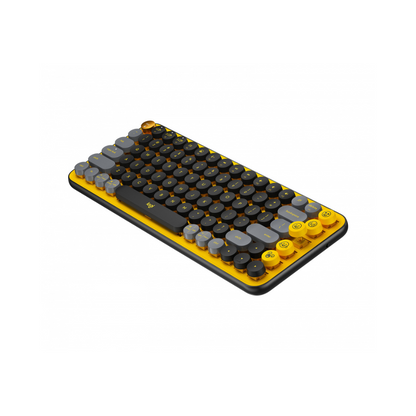 Teclado Logitech Pop Keys Mecánico Bluetooth USB Bolt Blast Yellow (920-010713)