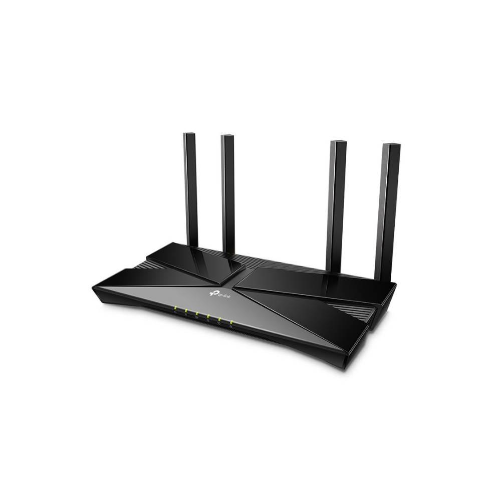 Router Wi-Fi 6 Ax 1500 Mbps, MU-MIMO 2x2, OFDMA, 1 Puerto WAN y 4 Puertos LAN Gigabit, 4 Antenas Beamforming