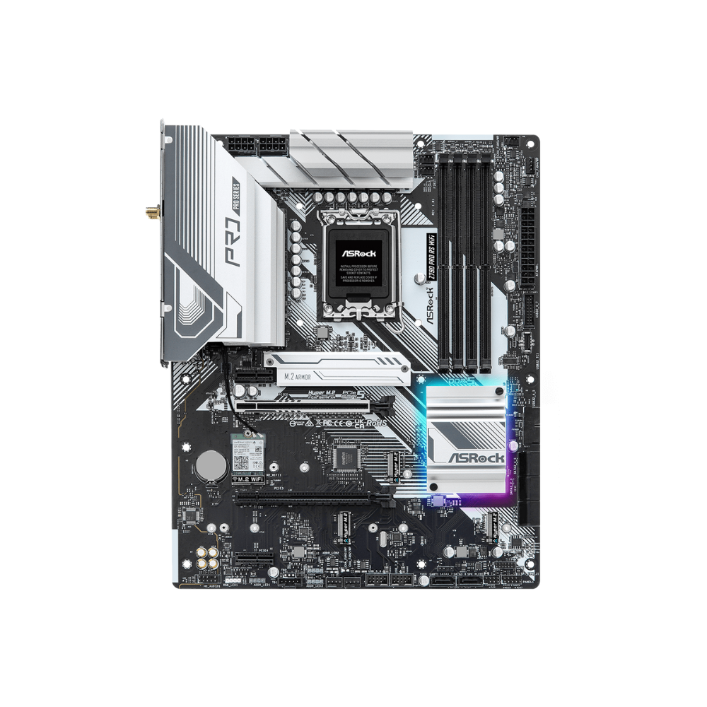 Tarjeta Madre ASRock Z790 Pro RS WiFi, Socket 1700, 4xDDR5, HDMI/DP, ATX