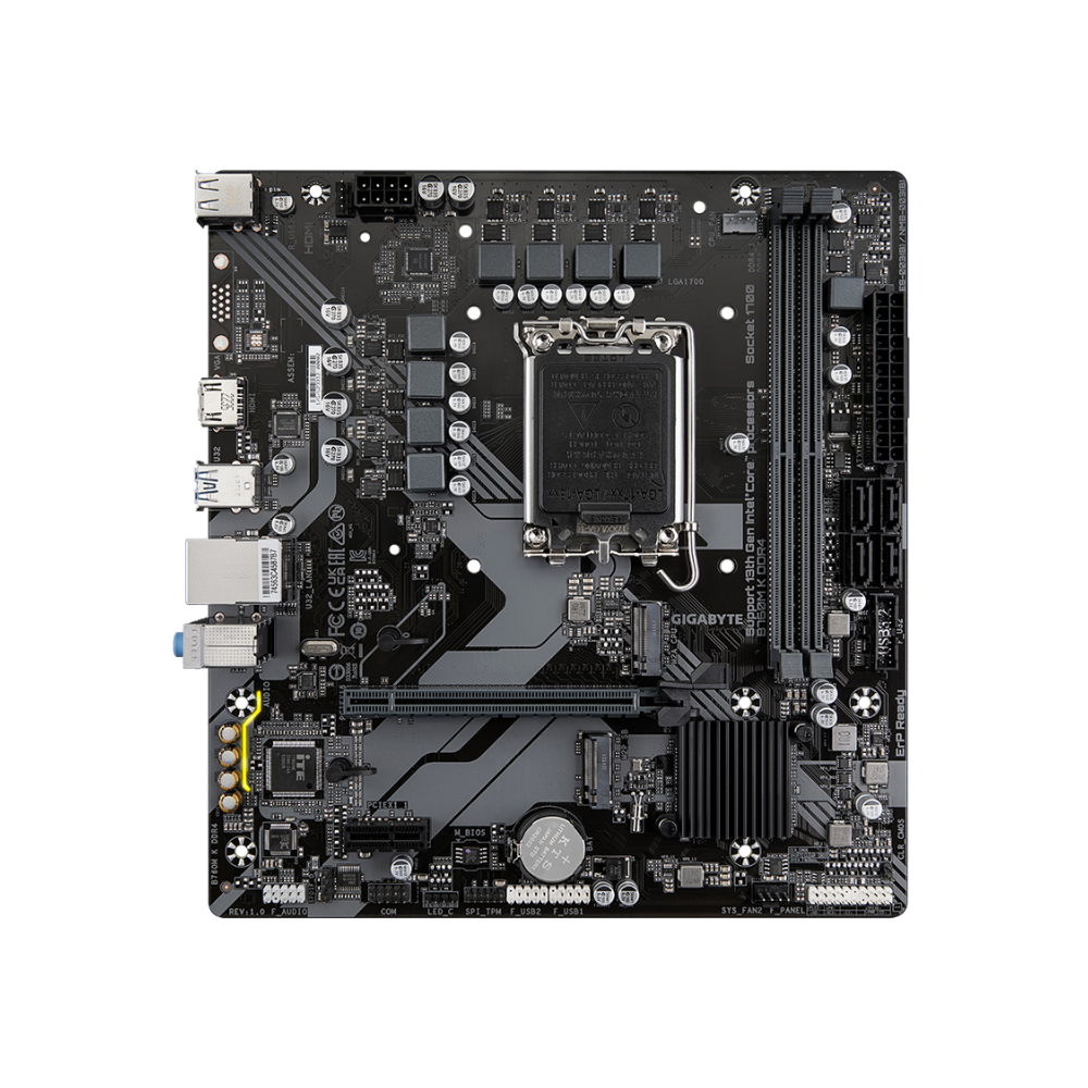 Tarjeta Madre Gigabyte B760M K DDR4, Socket 1700, Gen 12/13/14, 2xDDR4, HDMI, Micro ATX