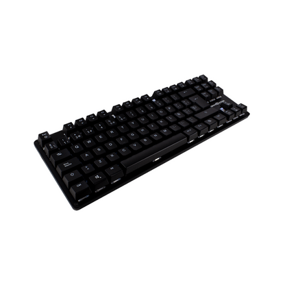 Teclado Mecánico TKL Game Factor RGB, USB, Negro, Switch Blue (KBG500-BL)