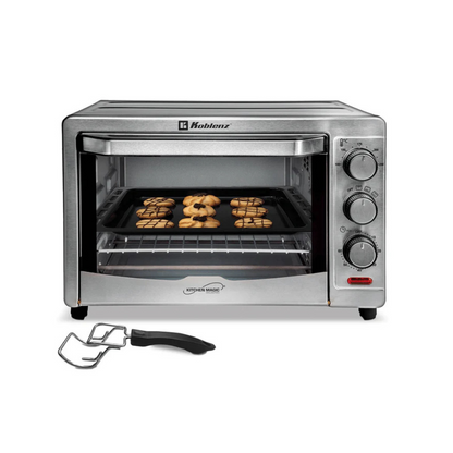 Horno eléctrico de convección Koblenz HKM-1500 C, 24L (9 rebanadas de pan), 3 programas de cocción, termostato de 100-250 grados, 1500W