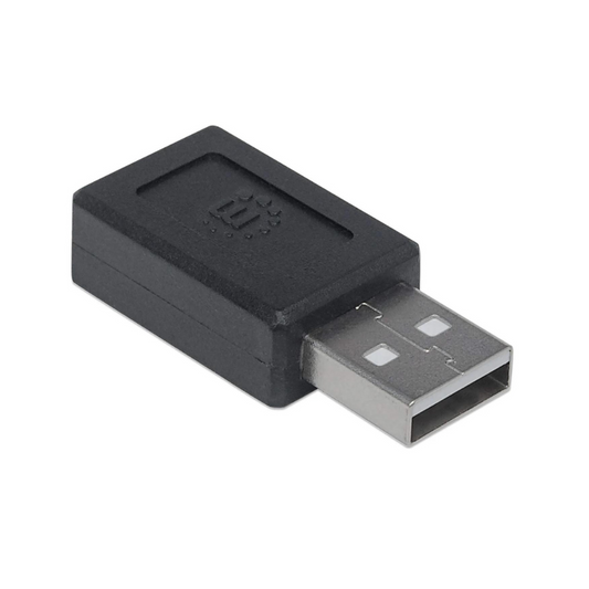 Adaptador Manhattan USB Tipo C V2.0 AM-CH Negro (354653)