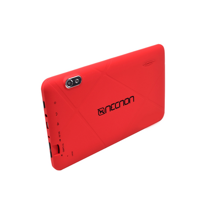 Tablet Necnon, RAM 2GB, Almacenamiento 16GB, Pantalla 7", Android 10, Color Rojo