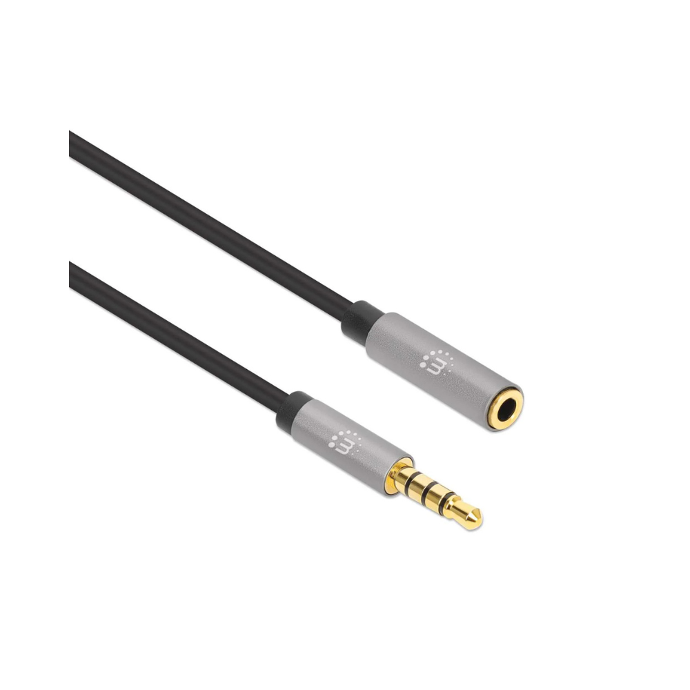 Cable Audio Manhattan Estéreo 3.5mm Extensión M-H 1.0M (356022)