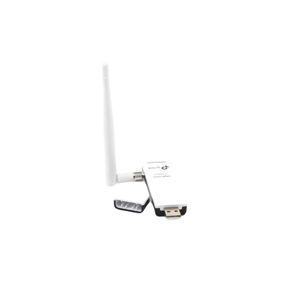 Adaptador USB WiFi Alta Ganancia N 150 Mbps (2.4 GHz, Antena Desmontable 4 dBi)