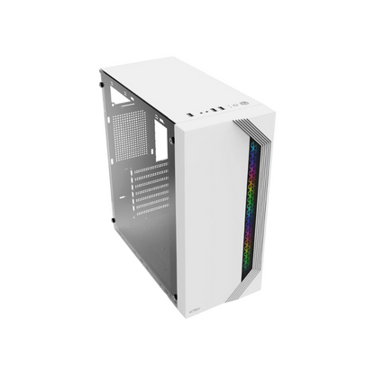 Gabinete Acteck Media Torre Viken, ATX, 500W, Cristal Blanco AC-935708