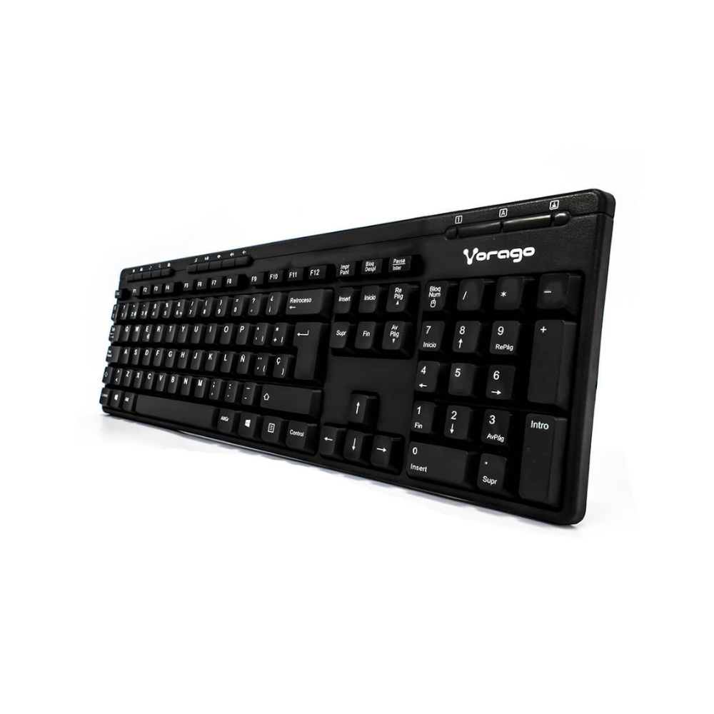 Teclado Vorago Multimedia USB Negro (KB-202)