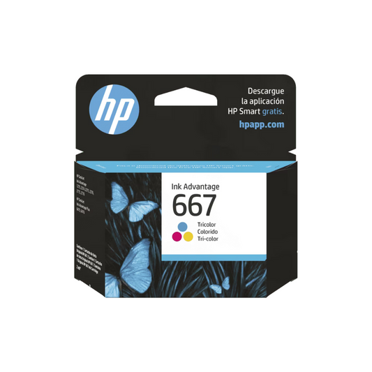 Tinta HP 667 3YM78AL Tricolor para DeskJet Ink Advantage 2374/2375 (Rendimiento: 100 páginas)