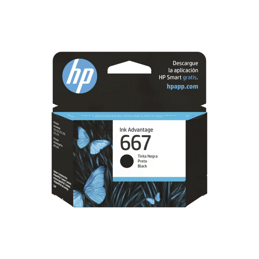 Tinta HP 667 3YM79AL Negra para DeskJet Ink Advantage 2374/2375 (Rendimiento: 120 páginas)