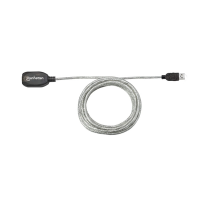 Cable USB V2.0 Extensión Activa 4.9M Manhattan (519779)