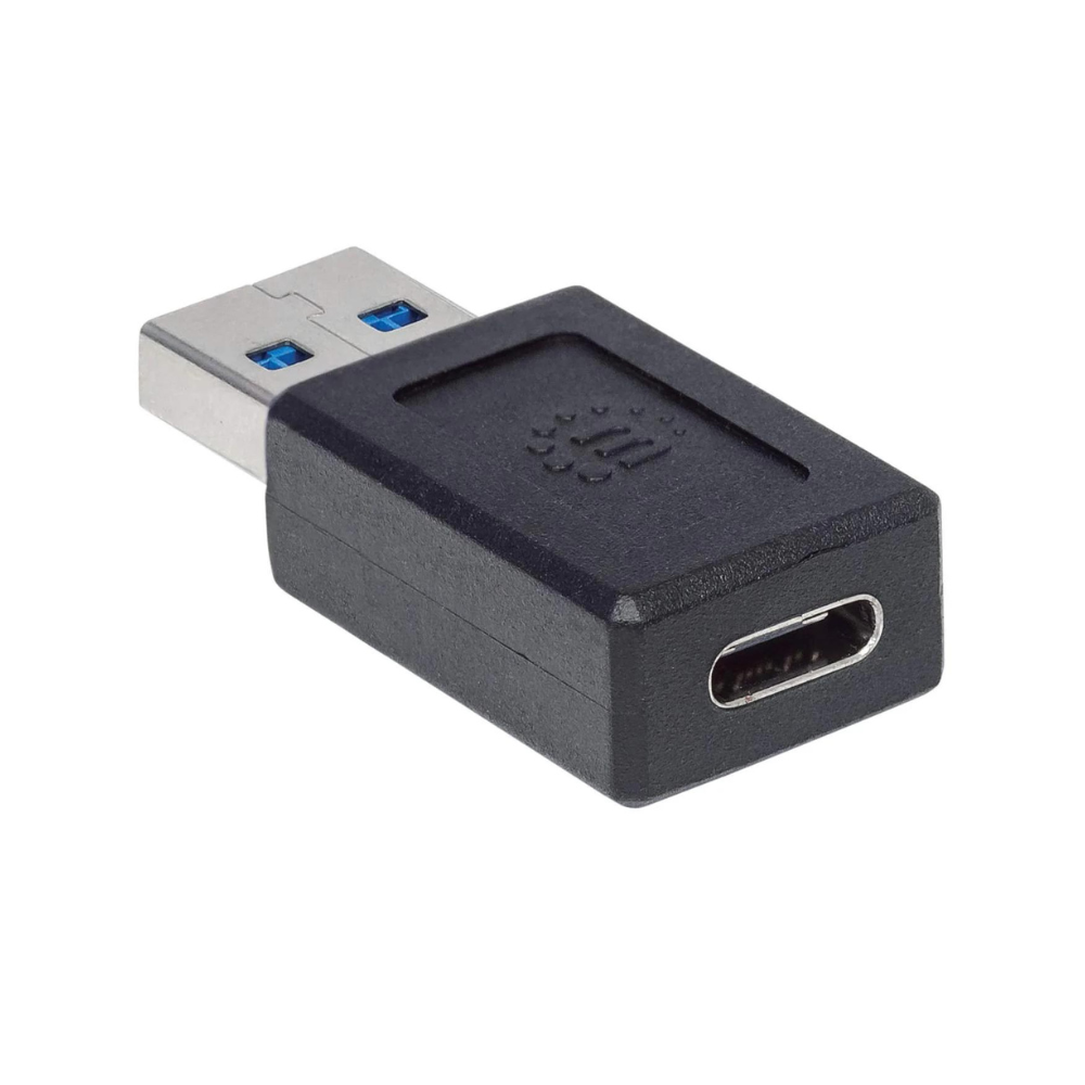 Adaptador Manhattan USB Tipo C V3.1 AM-CH Negro (354714)