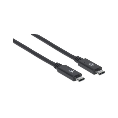 Cable USB Tipo C 3.1 Super Velocidad M-M 1M Manhattan (355223)