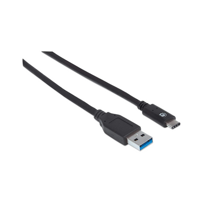 Cable USB A Macho a Tipo C Macho 1.0M V3.1 Manhattan (353373)