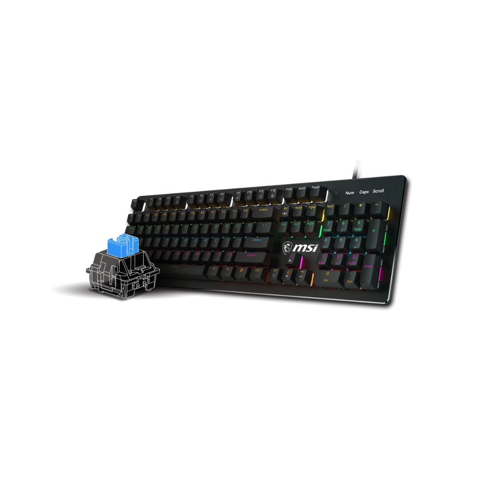 Teclado MSI Forge GK300 Blue US Mecánico