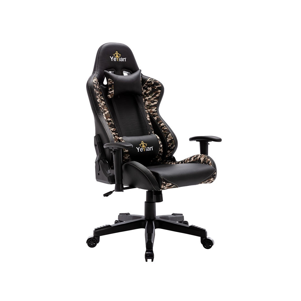 Silla Gaming Yeyian Ryuji Desert Camo - Poliéster/Nylon, Soporta 150 kg (YFRD-042920)