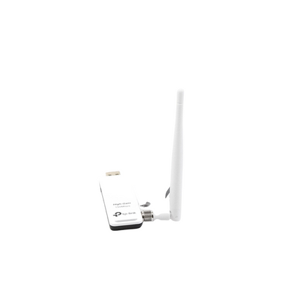 Adaptador USB WiFi Alta Ganancia N 150 Mbps (2.4 GHz, Antena Desmontable 4 dBi)