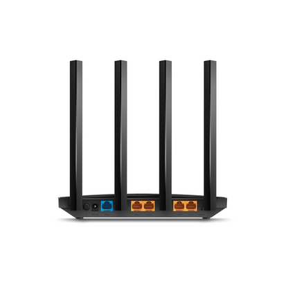 Router Inalámbrico Wi-Fi 5 AC 1200 Mbps, Doble Banda MU-MIMO 2x2, 1 Puerto WAN 10/100/1000 Mbps, 4 Puertos LAN 10/100/1000 Mbps, Compatible con OneMesh, Soporta AGINET