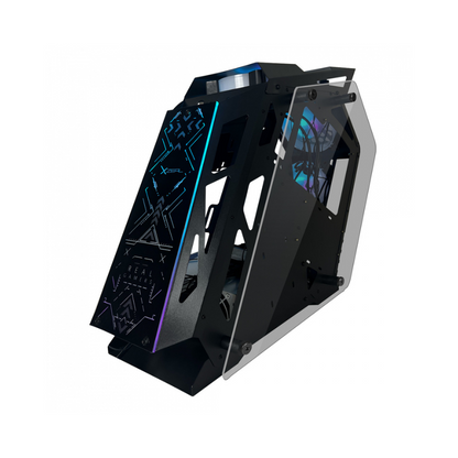 Gabinete Xzeal Irregular RGB, Negro IR02, 4 Ventiladores ARGB XZGAIRRGBB