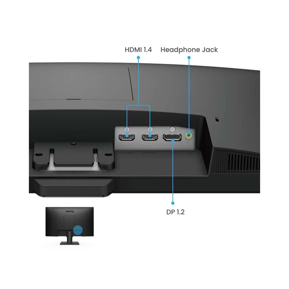 Monitor BenQ GW2490 23.8" Full HD (1920x1080) IPS | 100Hz, HDMI/DP, VESA, Bocinas (9H.LLSLJ.LBL)