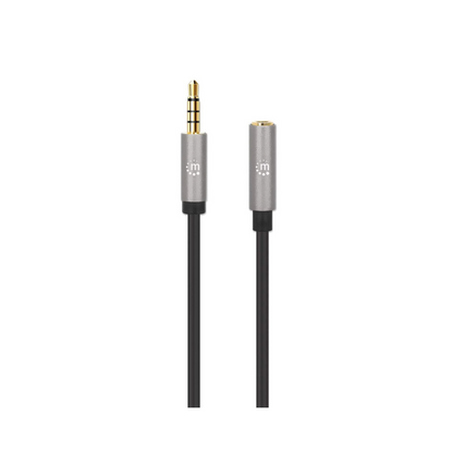 Cable Audio Manhattan Estéreo 3.5mm Extensión M-H 1.0M (356022)