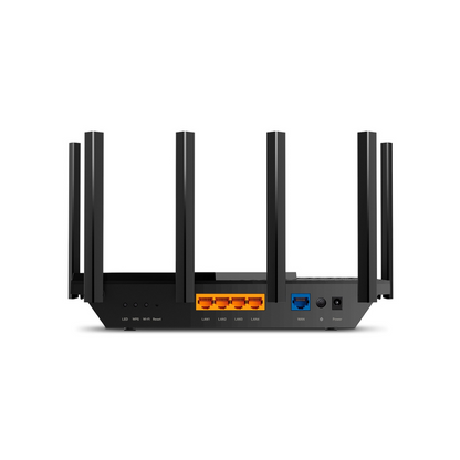 Router Wi-Fi 6 Doble Banda AX5400, MU-MIMO 4x4 y OFDMA, 1 Puerto WAN 10/100/1000 Mbps, 4 Puertos LAN 10/100/1000 Mbps, 1 Puerto USB 3.0, 6 Antenas Potentes, App Tether y Protección HomeShield