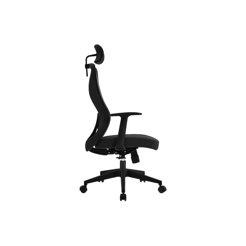 Silla de Oficina Acteck ProEC737 - Ajuste Lumbar, Soporta hasta 120 kg, Negra (AC-937238)