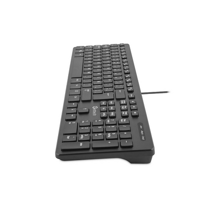 Teclado Slim Getttech Negro Español USB con Reposamanos (GGK-ESMWR-01)