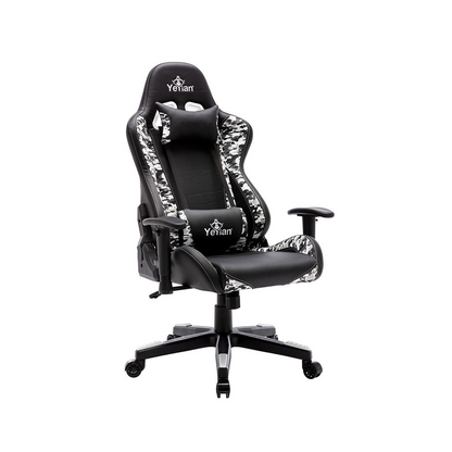 Silla Gaming Yeyian Ryuji Snow Camo - Poliéster/Nylon, Soporta 150 kg (YFRS-051820)