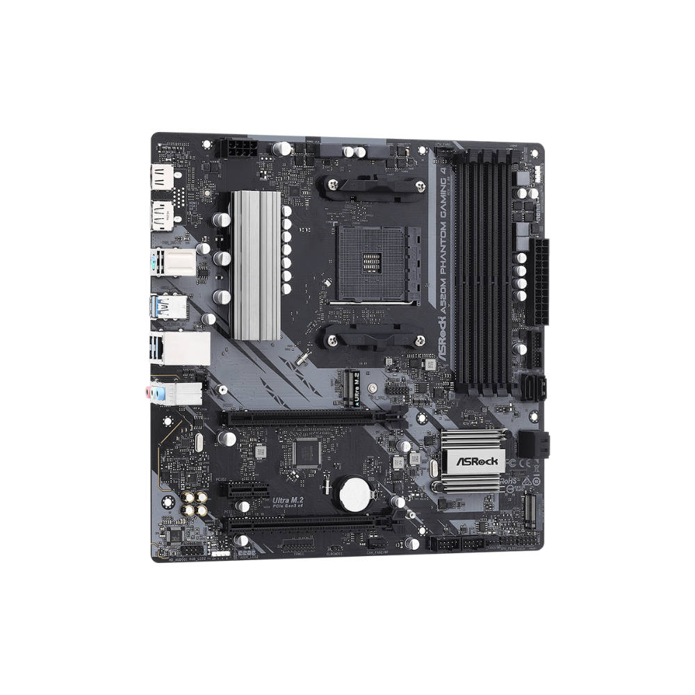 Tarjeta Madre ASRock A520M Phantom Gaming 4, Socket AM4, 4xDDR4, HDMI/DP