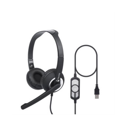 Audífonos Nextep NE-425 con Micrófono USB, Diadema Alámbrica, Negro