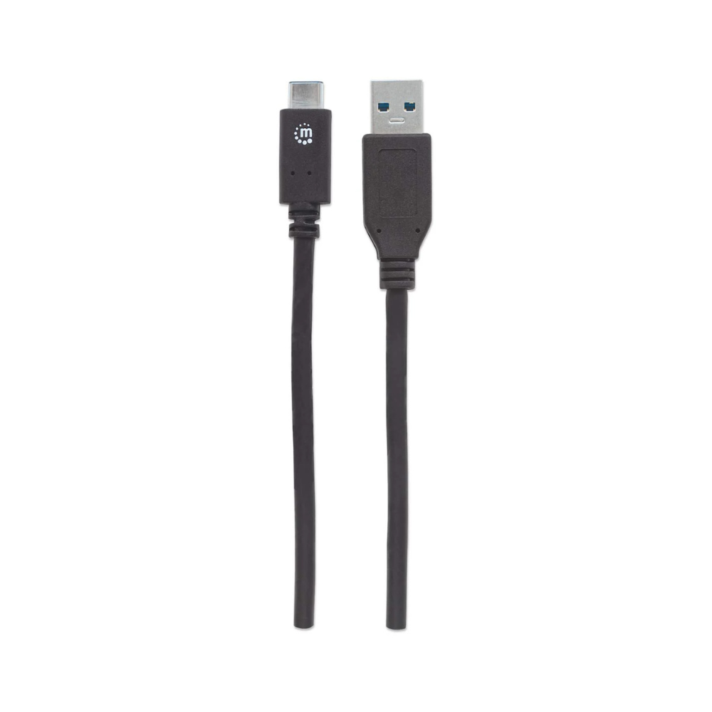 Cable USB A Macho a Tipo C Macho 1.0M V3.1 Manhattan (353373)