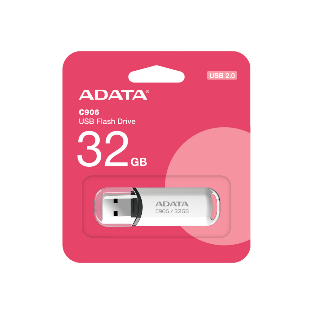 Memoria Flash Adata C906 32GB USB 2.0 Blanco (AC906-32G-RWH)