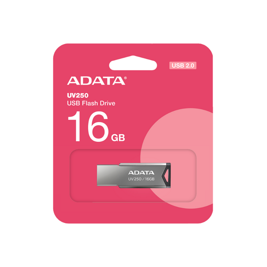 Memoria Flash Adata UV250 16GB USB 2.0 Plata (AUV250-16G-RBK)