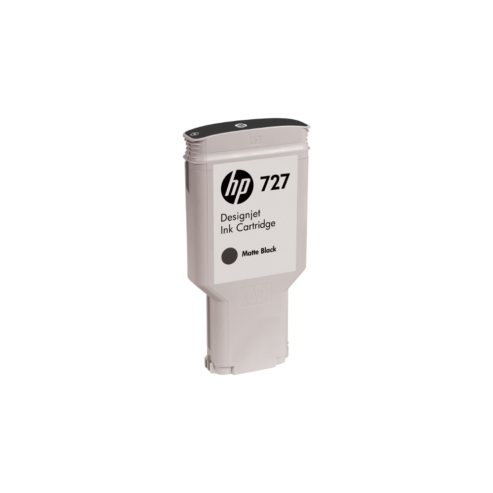 Tinta HP LF 727 C1Q12A Negro Mate para DesignJet T1500/T1530/T920/T930/T2500/T2530 (300 ml)