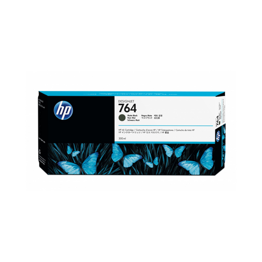 Tinta HP LF 764 Negro Mate para DesignJet (300 ml)