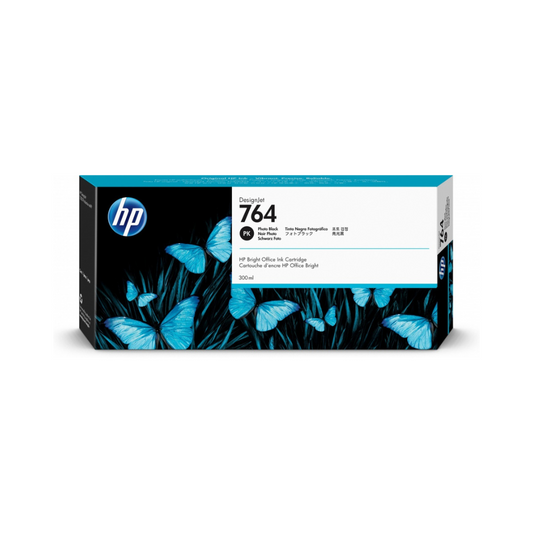 Tinta HP LF 764 C1Q17A Negro Fotográfico para DesignJet T3500 (300 ml)