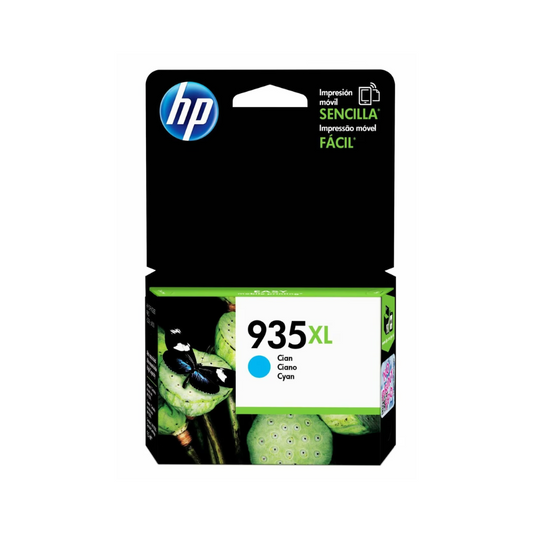 Tinta HP 935XL C2P24AL Cian para OfficeJet Pro 6830/6230 (Alto Rendimiento: 825 páginas)