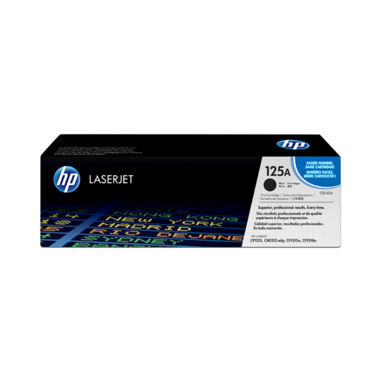 Tóner HP 125A CB540A Negro LaserJet CP1215N/CP1515N/CP1518 (2,200 Páginas)