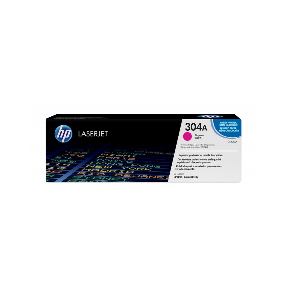 Tóner HP 304A CC533A Magenta LaserJet CP2025/CM2320 MFP (2,800 Páginas)